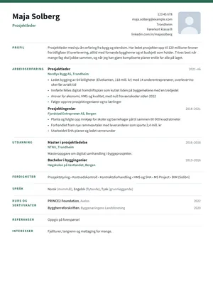 CV-malen Bodø